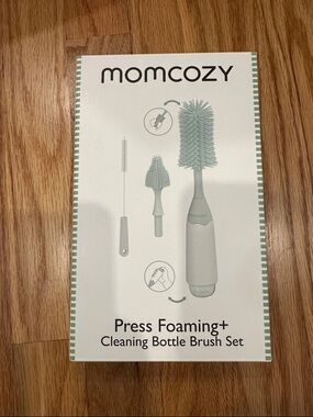 NEW Momcozy Press Foaming+ Cleaning Bottle Brush Set